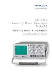 Hameg Instruments HM400 Manual De Instrucciones