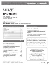 Vive Comfort TP-S-955WH Manual De Instalación