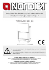 Nordica 650-800 Manual De Instrucciones Para La Instalación, El Uso Y El Mantenimiento