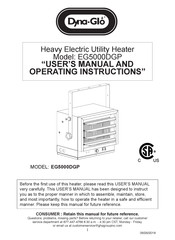 Dyna-Glo EG5000DGP Manual De Instrucciones