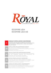 Royal ECOFIRE LEA US Manual De Instalación Y Mantenimiento