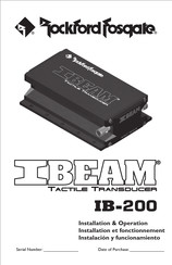 Rockford Fosgate IBEAM IB-200 Instalación Y Funcionamiento