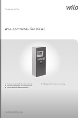 Wilo Control SC-Fire Diesel Instrucciones De Instalación Y Funcionamiento