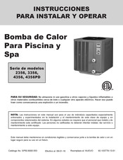 Rheem 4356PD Instrucciones Para Instalar Y Operar