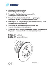 Speck pumpen BADUJET Vogue Instrucciones Para El Manejo