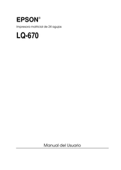 Epson LQ-670 Manual Del Usuario