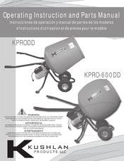 Kushlan KPRO-600DD Instrucciones De Operación Y Manual De Partes