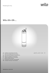 Wilo XI4-OR Serie Instrucciones De Instalación Y Funcionamiento