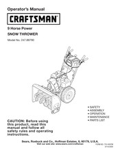 Sears Craftsman 247.88790 Manual De Uso