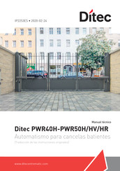 DITEC PWR50H Traducción De Las Instrucciones Originales