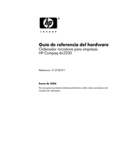 HP Compaq dx2200 Guía De Referencia Del Hardware