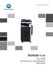 Konica Minolta bizhub 42 Guía Rápida