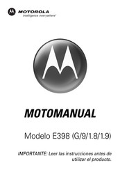Motorola E398 G8 1.8 Manual De Uso