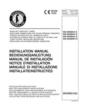 Hoshizaki KM-630MWH-E Manual De Instalación