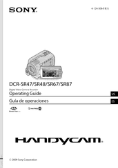 Sony Handycam DCR-SR87 Guía De Operaciónes