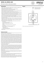 Elko EP WSB3-20H Manual Del Usuario