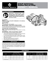 Franklin Electric WJP El Manual Del Propietario