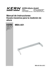 Kern MBA-A01 Manual De Instrucciones