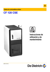 De Dietrich CF 120 CSE Instrucciones De Utilización Y De Mantenimiento