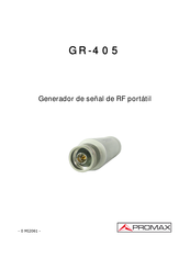 Promax GR-405 Manual De Instrucciones