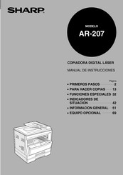 Sharp AR-207 Manual De Instrucciones