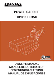 Honda Power Products HP350 Manual De Explicaciones