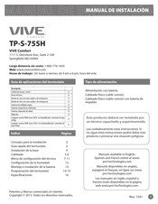 Vive Comfort TP-S-755H Manual De Instalación