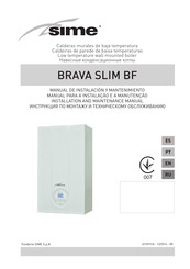 Sime Brava Slim BF Manual De Instalación Y Mantenimiento