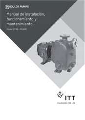 ITT GOULDS PUMPS 3796 i-FRAME Manual De Instalación, Funcionamiento Y Mantenimiento