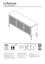 La Redoute INTERIEURS GFC008 2903261 Manual De Instrucciones