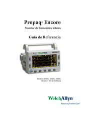 WelchAllyn Propaq Encore 206EL Guía De Referencia