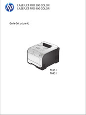HP LASERJET PRO 400 COLOR Serie Guia Del Usuario