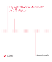 Keysight Technologies 34450A Guia Del Usuario