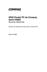 Compaq iPAQ H3800 Serie Guía De Referencia