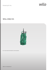 Wilo EMU KS Instrucciones De Instalación Y Funcionamiento