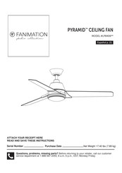 Fanimation PYRAMID LP8406 Manual De Instrucciones