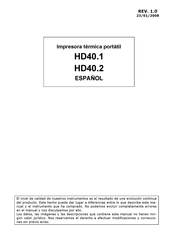 DeltaOHM HD40.2 Manual Del Usuario