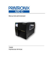 Printronix Auto ID T4000 Manual Del Administrador