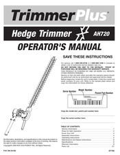 TrimmerPlus AH720 Manual Del Operador