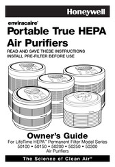 Honeywell enviracaire HEPA 50100 Serie Manual Del Usuario