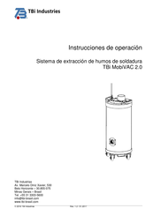 TBi Industrias MobiVAC 2.0 Instrucciones De Operación