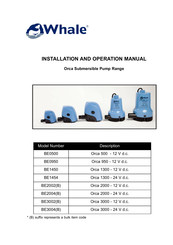 Whale 1300 US GPH Manual De Instrucciones