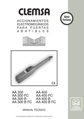 Clemsa AA 300 B Manual Tecnico