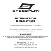 SPEEDPLAY SYZR Manual De Instrucciones