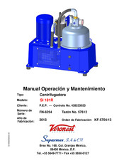 Separmex Veronesi SI 181R Manual Operacion Y Mantenimiento