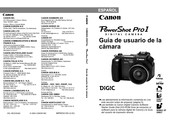 Canon PowerShot Pro1 Guía De Usuario