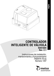 metso automation ND9100H/I Instrucciones De Instalacion, Mantenimiento Y Funcionamiento