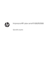 HP Latex R1000 Serie Guia Del Usuario