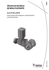 metso XC Serie Instrucciones De Instalacion, Mantenimiento Y Funcionamiento