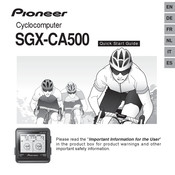 Pioneer SGX-CA500 Guia De Inicio Rapido